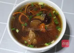 Illustration of tea tree mushroom and old duck soup 7