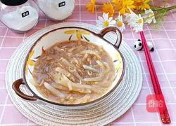 Illustration of how to make glutinous rice vermicelli radish soup 19