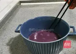 Illustration of how to make black rice steamed buns 9