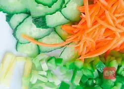 Illustration of how to make vegetable and egg fried pancakes 5