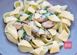 Sweet shrimp and shell noodles Illustration of practice 13