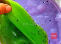 Illustration of how to make colorful cold skin of fruits and vegetables 11