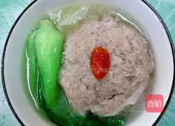 Illustration of how to make lion head in clear soup 13