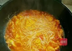 Illustration of how to make tomato and egg noodles 6