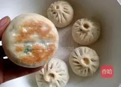 Illustration of how to make pan-fried buns with fennel and meat filling 17