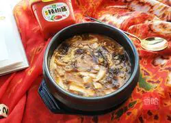 Korean spicy tofu soup Illustration of how to do it 13