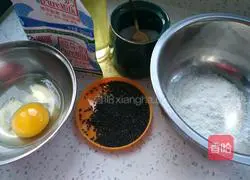 Illustration of how to make afternoon tea sesame cookies 1