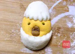 Illustration of how to make broken-shell chicken steamed buns 7