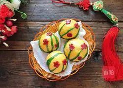 Illustration of how to make steamed buns with icing on the cake 17