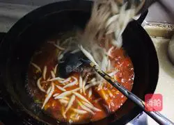 Illustration of how to make mutton buckwheat noodles and fish 11