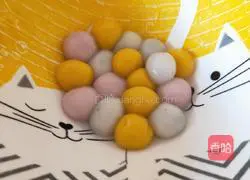  Illustration of how to make fruit glutinous rice balls 4
