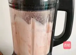 Illustration of how to make red bean paste and milk 6