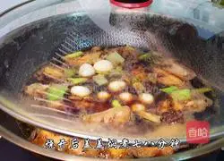 Illustration of how to make cola chicken wings and stewed quail eggs 14