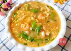 Illustration of how to make shrimp, luffa and mushroom soup 18