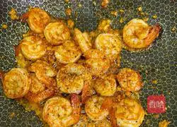 Big breasts smell great! Super delicious garlic butter shrimp pasta! Illustration of how to do it 5
