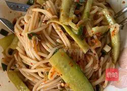 Illustration of how to make summer shrimp cold noodles 16