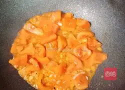 Illustration of how to make tomato, fish ball and tofu soup 10