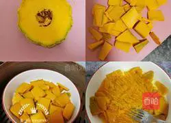 Illustration of how to make money bag bean paste buns 1