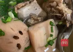 Illustration of how to make pork ribs and lotus root soup (rice cooker) 6