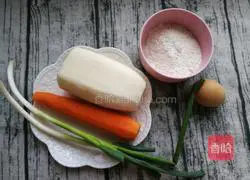 Carrot and lotus root cake recipe 1