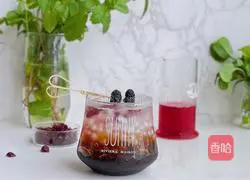 mulberries Illustration of how to make tea jelly cranberry drink 10