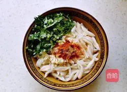 Oil-splashed scissor noodles Illustration of how to do it 7