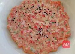 Illustration of how to make tomato egg pancake 10