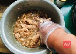 Illustration of how to make pumpkin stuffed dumplings 8