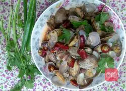 Illustration of how to make spicy fried clams 10