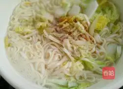 Illustration of how to make cabbage plain noodles 7