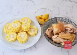 Corn chestnut chicken soup recipe 2
