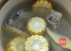 Yam and Corn Pork Ribs Soup Recipe Illustration 5