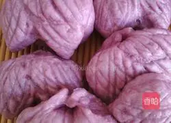 Illustration of how to make purple sweet potato buns 11