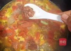 Tomato Beef Ball Soup Recipe Illustration 5