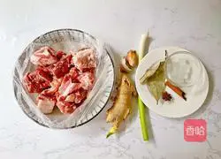 Illustration of how to make sauce-flavored pork ribs 1