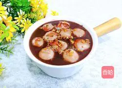 Red bean paste ball soup Practice illustration 19