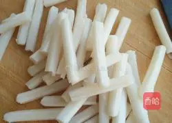 Illustration of how to make fried rice cake 2