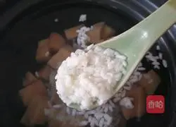 Illustration of how to make glutinous rice rice cake with sugar water 5