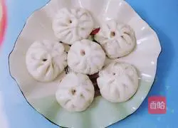Illustration of how to make bean paste buns 19