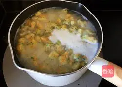 Illustration of how to make seasonal vegetable grain noodles 10