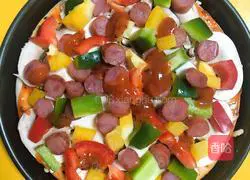 Illustration of how to make Hawaiian fruit pizza 8