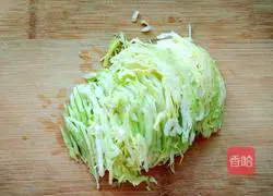 Illustration of how to make cold cabbage 2