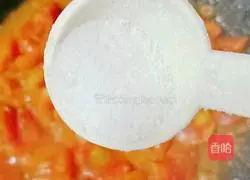 Illustration of how to make tomato and egg noodles 8
