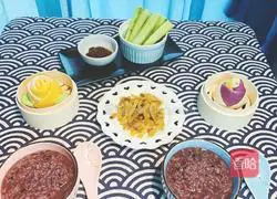 Illustration of how to make colorful rose steamed buns 19