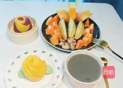 Illustration of how to make colorful rose steamed buns 20