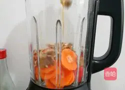 Illustration of how to make carrot, apple and millet paste 2