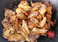 Illustration of how to make chicken stewed with mushrooms 7