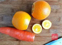 Illustration of how to make freshly squeezed orange juice 1