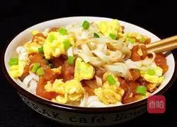 Illustration of how to make egg-tomato cold noodles 17