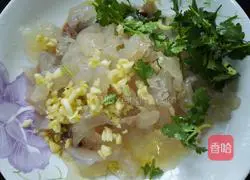 Illustration of making spicy and sour jellyfish shreds 6